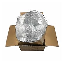 Boîtiers isolés par feuille pour boîtes de 8x8x8 Boîtes de taille-emballage à double face en feuille métallisée isolée Boîtes d'expédition isolées 2