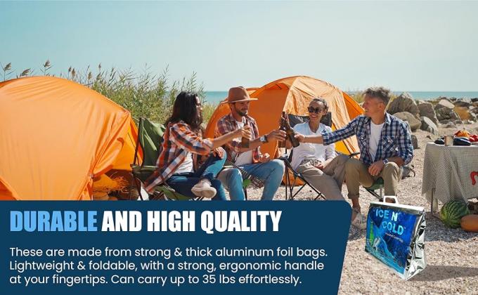 Sacs recyclés, sacs isolés, sacs rafraîchissants Logo personnalisé pour le vin thermique Bière 6