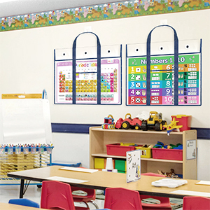 Sac de rangement d'affiches (31,5 "× 25,5") Portefeuille d'art pour les enseignants Organisation de la salle de classe 2