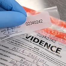 Sacs de preuve de police, sacs de sécurité de la sécurité publique, conteneur de preuves de la scène de crime, 6" x 8", 100 paquets 1