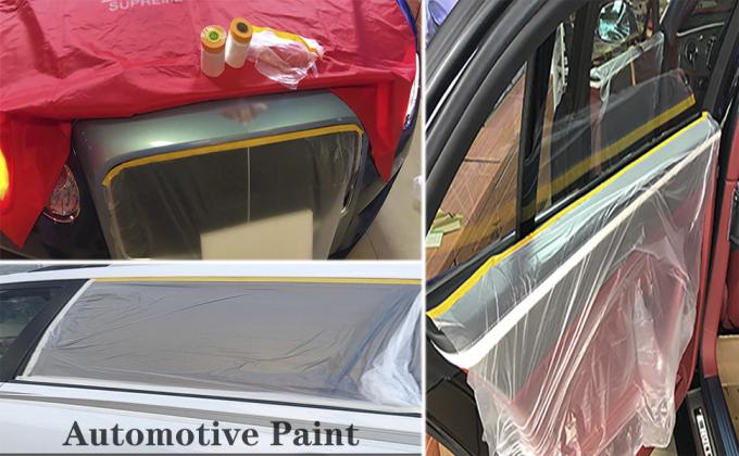 Tape et drapeau, film de masquage pr&eacute;-coll&eacute;, papier de masquage, peinture, rouleau de papier protecteur adh&eacute;sif pour couvrir les jupes 0