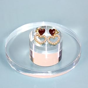 Cylindre acrylique cube photo ronde accessoires, blocs d'affichage acrylique solide transparent pour la photographie bijoux de boutique 6