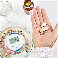 Portable Multifunctional Timing Alarm Clock Intelligent Electronic Medicine Box For Elderly Pill Storage Cases Reminder Feature 4