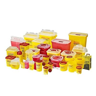 Qualité  3L 5L 10L Medical Waste Disposable Plastic Sharp Boxes Medical Sharp Container Disposable Multiple Styles 30L 8Gal usine