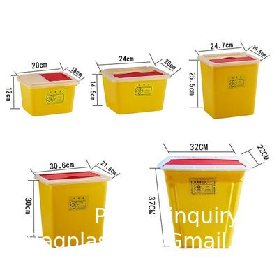 qualité  Medical Plastic Medical Waste Bin Medical Container Biohazard Needles Disposable 1L Sharps Container usine
