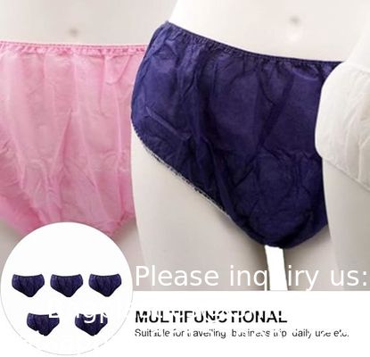 qualité  Disposable Polypropylene PP Non Woven T-Back Panties Beach Ladies Disposable Sexy Thin Bikini Thong usine