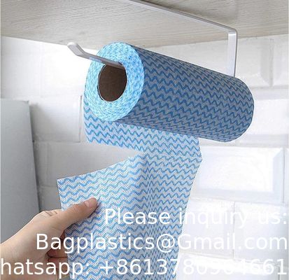 qualité  Eco Friendly Kitchen Cleaning Towels Nonwoven Dish Cloth Roll Disposable Washable Kitchen Cloths usine