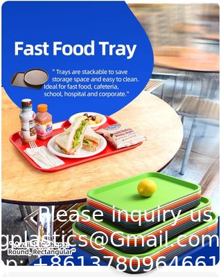 qualité  Organizer Tray Restaurant Serving Trays Cafeteria Trays Grill Tray Fast Food Tray Rectangle Serving Tray usine