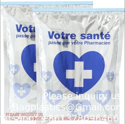 Qualité  Sustainable Recyclable Custom Size Foil Liner Insulation Bag Fruit Fresh-Keeping Medicines Thermal Cooler Bag usine