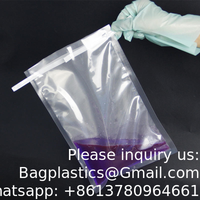 Sacs stériles de mélangeur de filtre de laboratoire pour les sacs de prélèvement stériles de laboratoire médical de collection témoin avec le fil