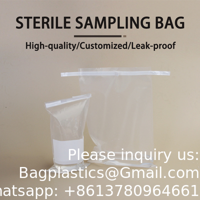 Sacs stériles de mélangeur de filtre de laboratoire pour les sacs de prélèvement stériles de laboratoire médical de collection témoin avec le fil