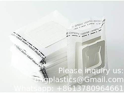 Non sachets filtre d'égouttement de textile tissé de thé portatif jetable de café sachet filtre de café d'égouttement accrochant de filtres et de accrocher oreille