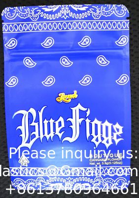 Le support de preuve d'odeur de toucher doux vers le haut de l'enfant de empaquetage comestible de poches résistant a imprimé 3,5 sacs faits sur commande de Mylar