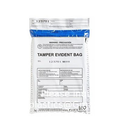 Sac d'évidence de température, Sac avec ruban de sécurité, Sac à preuves, Sacs de sécurité en plastique d'examen, Sacs de sécurité pour l'expédition et le transit en papier avec témoin d'effraction