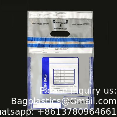 Sac d'évidence de température, Sac avec ruban de sécurité, Sac à preuves, Sacs de sécurité en plastique d'examen, Sacs de sécurité pour l'expédition et le transit en papier avec témoin d'effraction