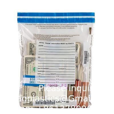 Sac d'évidence de température, Sac avec ruban de sécurité, Sac à preuves, Sacs de sécurité en plastique d'examen, Sacs de sécurité pour l'expédition et le transit en papier avec témoin d'effraction