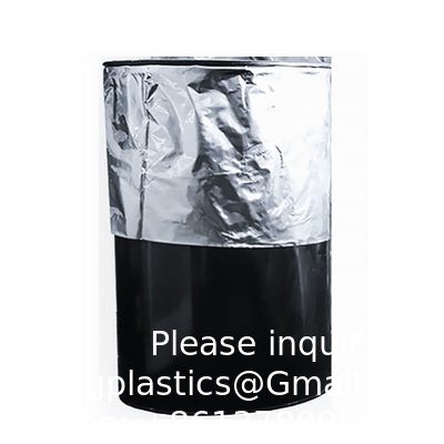 Sacs inférieurs ronds flexibles de revêtement de tambour de sachet en plastique de papier d'aluminium de gousset, en rond inférieurs, sac inférieur de la place IBC