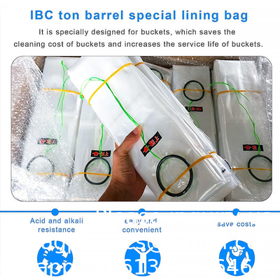 Revêtement de réservoir Ibc 1000l, conteneur Ibc personnalisé, sac intérieur Pe, revêtement Ibc 1000l, sac de 1400 L, sac en vrac, jus