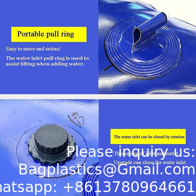 Réservoir de stockage d'eau de grande capacité personnalisé Portable d'urgence Souple résistant à la sécheresse réservoir de sac d'eau