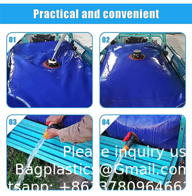 Réservoir de stockage d'eau de grande capacité personnalisé Portable d'urgence Souple résistant à la sécheresse réservoir de sac d'eau