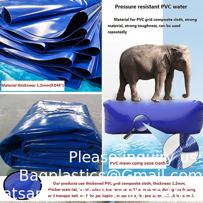 Réservoir de stockage d'eau de grande capacité personnalisé Portable d'urgence Souple résistant à la sécheresse réservoir de sac d'eau