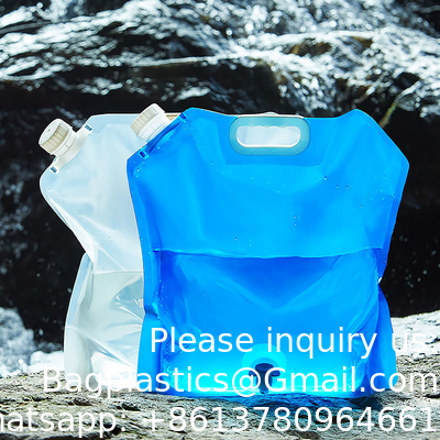 Sacs d'eau de voiture pliables pliables à l'extérieur conteneur de camping de randonnée portable de survie de stockage sac de transport