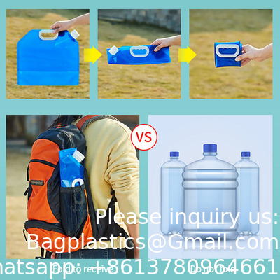 Sacs d'eau de voiture pliables pliables à l'extérieur conteneur de camping de randonnée portable de survie de stockage sac de transport