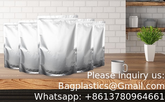 Rescellable preuve d'odeur papier d'aluminium Mylar résistant met en sac le stockage de nourriture met en sac Mylar 5 Mil Thick Large Mylar Bags