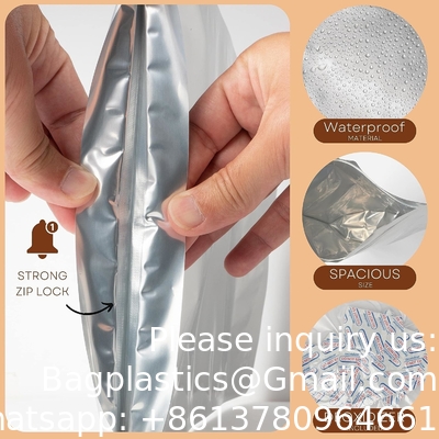 Emballage Sacs Mylar ️ Sacs étanches à la chaleur pour l'emballage des aliments, des bonbons, du sucre, des collations Herbes ️ Sceau anti-odeur
