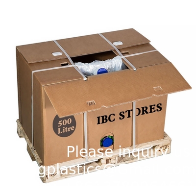 Le conteneur liquide en vrac de catégorie comestible enferme dans une boîte le récipient de grandes dimensions intermédiaire pliant Ibc IBC Tote Cove, 275 l'eau du gallon IBC