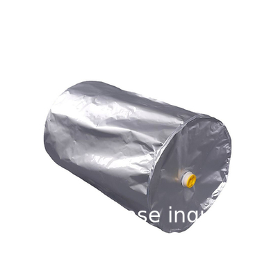 55 gallons de tambour sac intérieur en plastique fond rond pour l' ouverture et la fermeture haut tambour flexible fond rond coussinet feuille d'aluminium
