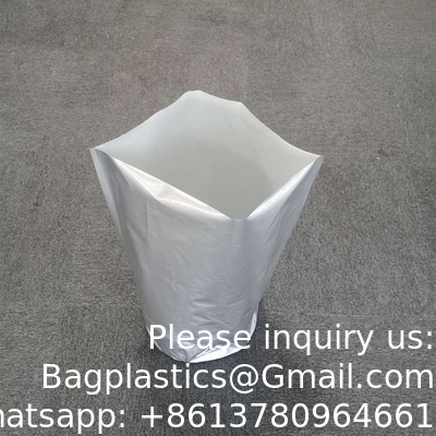 55 gallons de tambour sac intérieur en plastique fond rond pour l' ouverture et la fermeture haut tambour flexible fond rond coussinet feuille d'aluminium