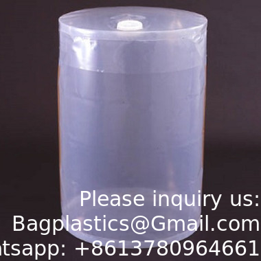 Réservoir chimique à bouchon à fond rond Liner Oil Drum 200 Ltr Round Bottom Aluminium Foil Bag Liner Drum With Snap