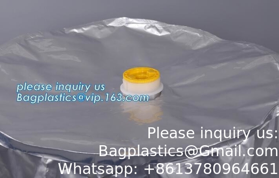 Fabrique sur mesure à fond rond de papier d'aluminium sacs de doublure pour tambour sac doublure personnalisé flexible hd doublure tambour 200 ltr