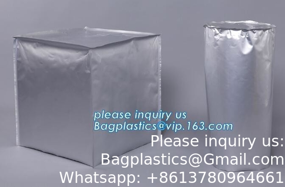 Fabrique sur mesure à fond rond de papier d'aluminium sacs de doublure pour tambour sac doublure personnalisé flexible hd doublure tambour 200 ltr