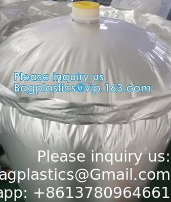 Fabrique sur mesure à fond rond de papier d'aluminium sacs de doublure pour tambour sac doublure personnalisé flexible hd doublure tambour 200 ltr