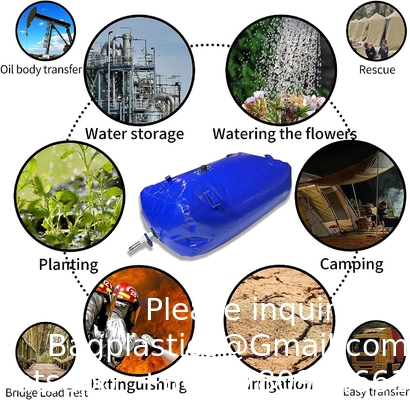 Réservoir d'eau pliable extérieur, sac à eau, réservoir de stockage d'eau, robinet, réservoir d'eau durable