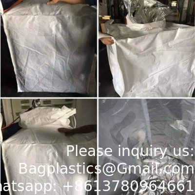 Le sac d'éléphant de papier d'aluminium 1 Ton Heavy Duty Plastic Liner pour le sable matériel chimique Fibc en vrac de graine a rayé le sac en aluminium