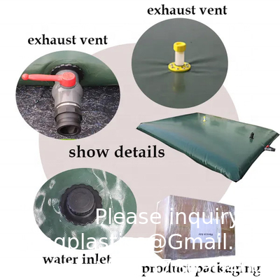 Réservoir d'eau personnalisé Bladder Industrie pétrolière Réservoir de liquide extérieur pliable 2000l~20000 Grand réservoir d'eau à oreiller