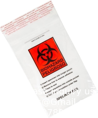 Biohazaard Sac de collecte personnalisé, sac de transport de sang/sac de prélèvement médical stérile/95 Kpa