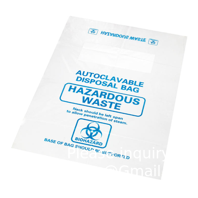 Sacs d'échantillons biohazard, 100 pièces 6x9in/15x25cm avec imprimé le logo rouge biohazard, sacs d'échantillons en fermeture à glissière à l'extérieur de la poche