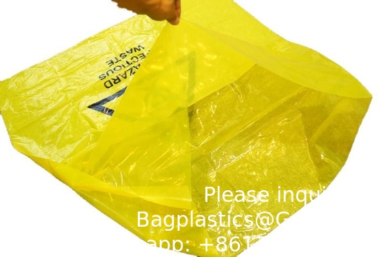 Plastique biodégradable pour hôpitaux Sacs à ordures pour déchets biologiques Sacs à ordures pour déchets biologiques Indicateur de température autoclavable