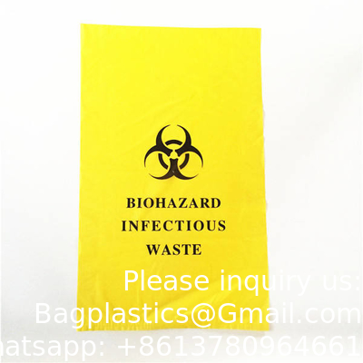 Les poubelles dangereuses de qualité médicale sans sacs à fuite - Symbole de danger biologique pour l'élimination sûre des déchets infectieux