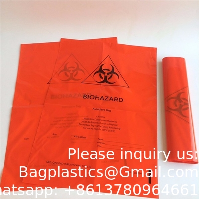 Les poubelles dangereuses de qualité médicale sans sacs à fuite - Symbole de danger biologique pour l'élimination sûre des déchets infectieux
