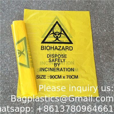 Les poubelles dangereuses de qualité médicale sans sacs à fuite - Symbole de danger biologique pour l'élimination sûre des déchets infectieux