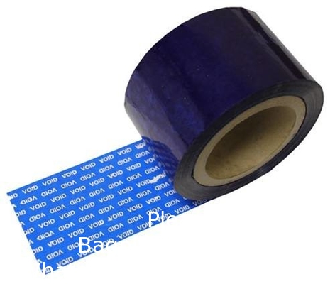 Tape de sécurité rouge numérotée en série (48 mm x 50 m x 2 mil, 100% de transfert total, film ultra épais  √ vide)