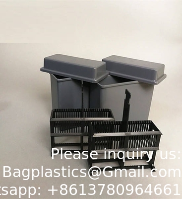 Histologie Diapositive tissulaire Verre de teinture Jar de teinture Rack Pathologie microscope diapositive de teinture jar et rack