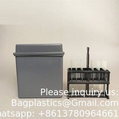 Histologie Diapositive tissulaire Verre de teinture Jar de teinture Rack Pathologie microscope diapositive de teinture jar et rack