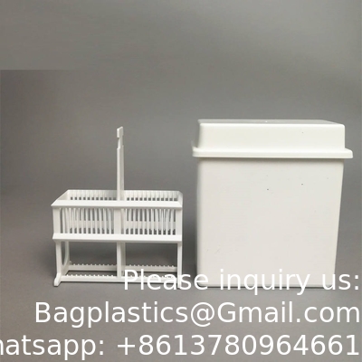 Histologie Diapositive tissulaire Verre de teinture Jar de teinture Rack Pathologie microscope diapositive de teinture jar et rack