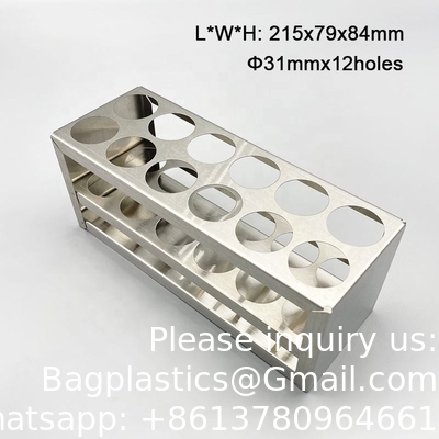40/6/8/10 Laboratoire tubes d'essai en acier inoxydable Porteur Tubes de centrifugeuse Racks tube de centrifugeuse rack Porteurs de tube d'essai